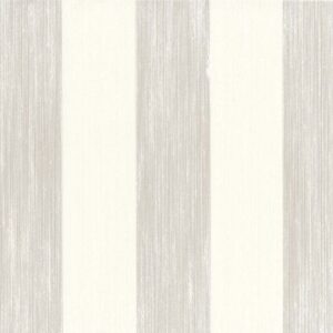 Linen wallpaper Stripe, soft brown