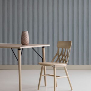 Linen wallpaper Stripe, blue